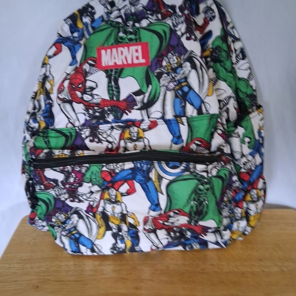 Marvel Red and Green Comic Book Character Backpack - Picture 1 of 5